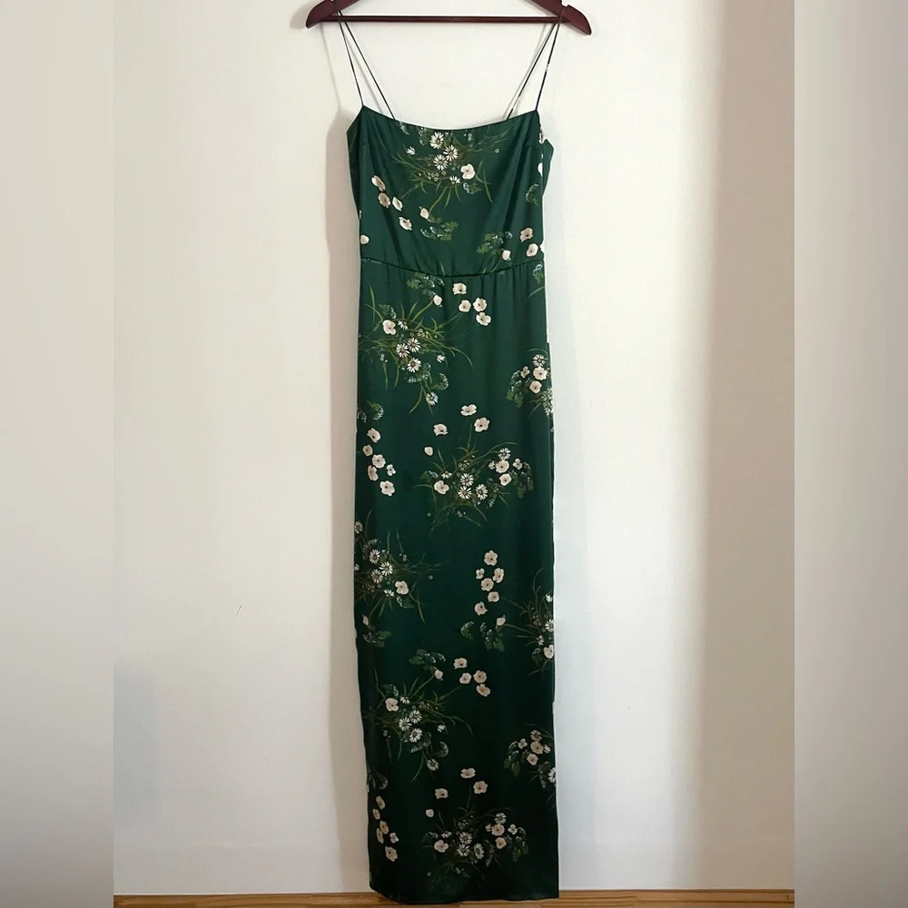 Reformation Silk Frankie Dress in Buena - Picture 2 of 9